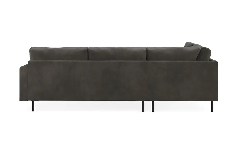 Menard Compact 4-seters Venstrevendt L-formet Sjeselongsofa i Manchester - Mørk grå - Møbler - Sofaer - Sofaer med sjeselong - 4 seters sofa med divan