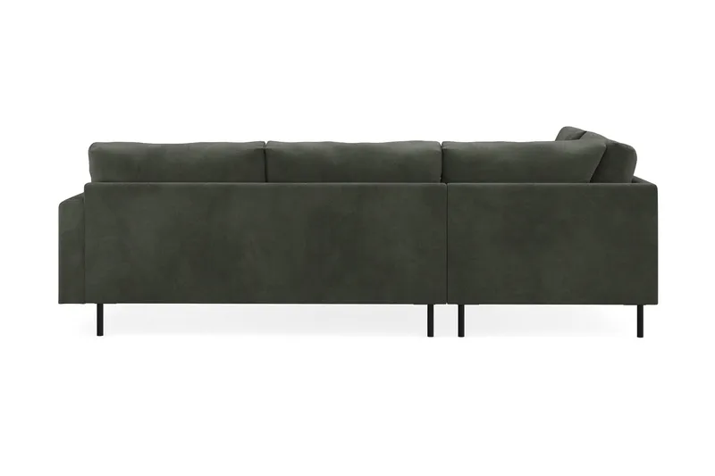Menard Compact 4-seters Venstrevendt L-formet Sjeselongsofa i Manchester - Mørk grønn - Møbler - Sofaer - Sofaer med sjeselong - 4 seters sofa med divan