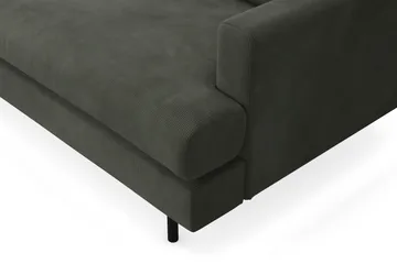 Menard Compact 4-seters Venstrevendt L-formet Sjeselongsofa i Manchester - Mørk grønn - Møbler - Sofaer - Sofaer med sjeselong - 4 seters sofa med divan