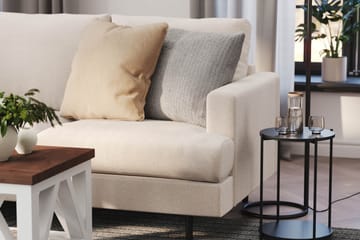Menard Compact 4-seters Venstrevendt L-formet Sjeselongsofa i Stoff - Beige - Møbler - Sofaer - Sofaer med sjeselong - 4 seters sofa med divan
