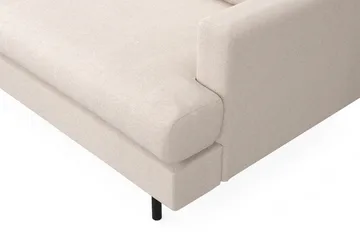 Menard Compact 4-seters Venstrevendt L-formet Sjeselongsofa i Stoff - Beige - Møbler - Sofaer - Sofaer med sjeselong - 4 seters sofa med divan