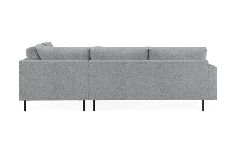 Menard Compact 4-seters Venstrevendt L-formet Sjeselongsofa i Stoff - Grå - Møbler - Sofaer - Sofaer med sjeselong - 4 seters sofa med divan