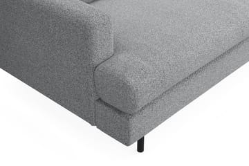 Menard Compact 4-seters Venstrevendt L-formet Sjeselongsofa i Stoff - Grå - Møbler - Sofaer - Sofaer med sjeselong - 4 seters sofa med divan