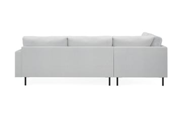 Menard Compact 4-seters Venstrevendt L-formet Sjeselongsofa i Stoff - Lys grå - Møbler - Sofaer - Sofaer med sjeselong - 4 seters sofa med divan