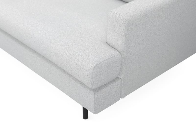 Menard Compact 4-seters Venstrevendt L-formet Sjeselongsofa i Stoff - Lys grå - Møbler - Sofaer - Sofaer med sjeselong - 4 seters sofa med divan