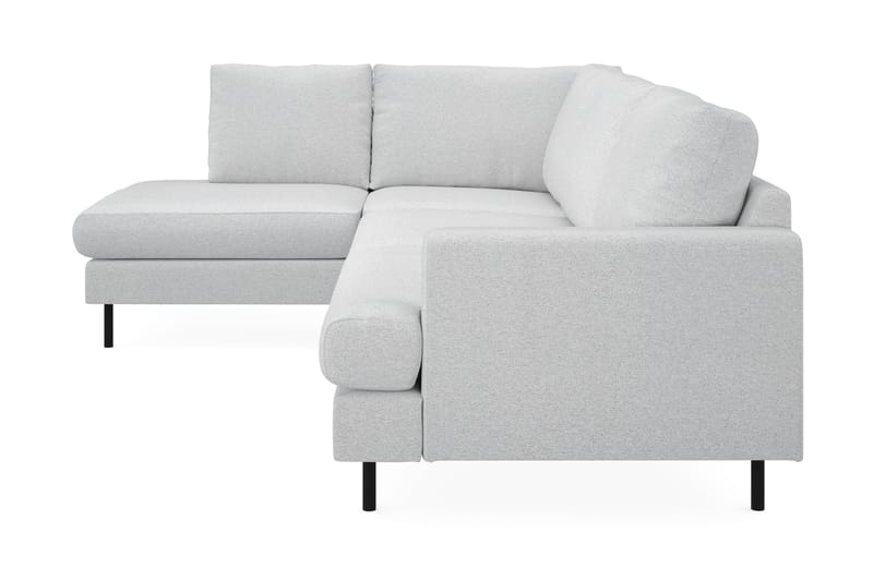 Menard Compact 4-seters Venstrevendt L-formet Sjeselongsofa i Stoff - Lys grå - Møbler - Sofaer - Sofaer med sjeselong - 4 seters sofa med divan