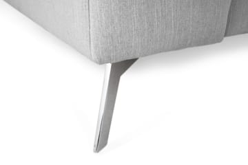 Ocean Lyx 4-seters Høyrevendt L-formet Sjeselongsofa i Stoff - Grå - Møbler - Sofaer - Sofaer med sjeselong - 4 seters sofa med divan