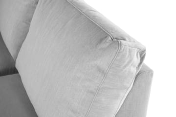 Ocean Lyx 4-seters Høyrevendt L-formet Sjeselongsofa i Stoff - Grå - Møbler - Sofaer - Sofaer med sjeselong - 4 seters sofa med divan