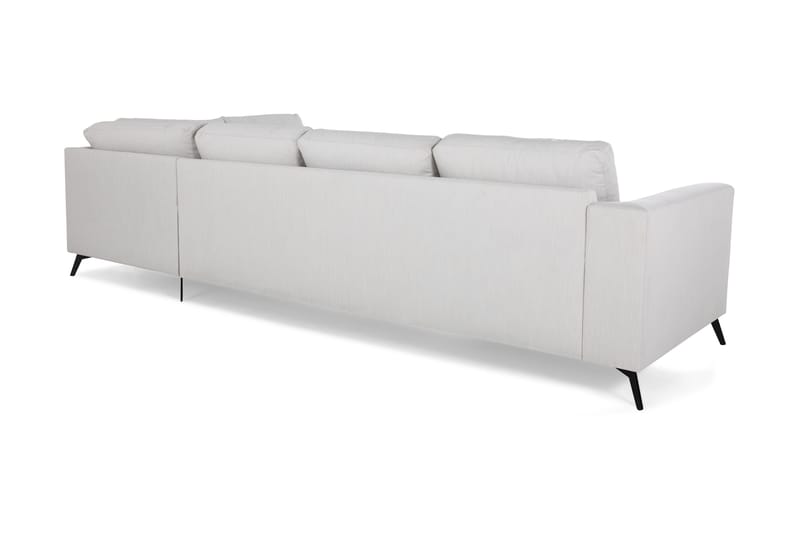 Ocean Lyx 4-seters Høyrevendt L-formet Sjeselongsofa i Stoff - Lys grå - Møbler - Sofaer - Sofaer med sjeselong - 4 seters sofa med divan