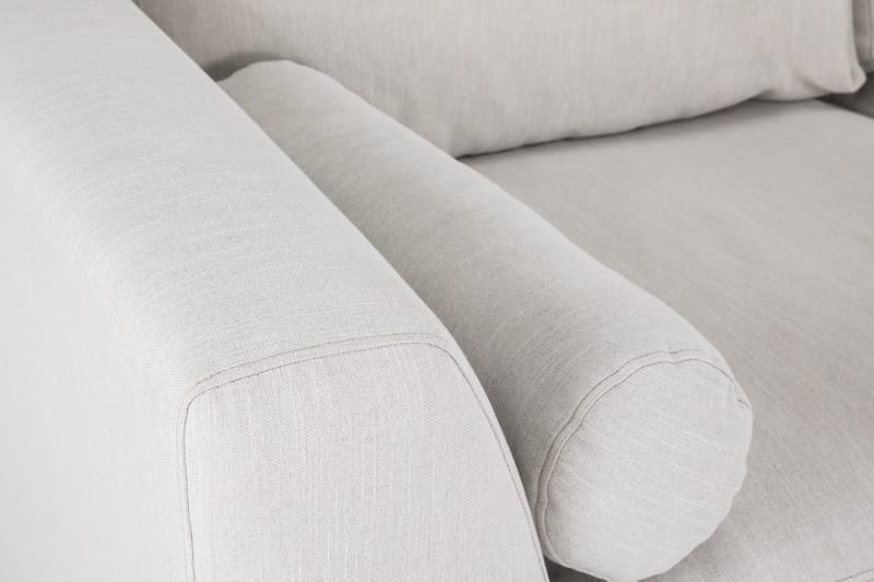 Ocean Lyx 4-seters Høyrevendt L-formet Sjeselongsofa i Stoff - Lys grå - Møbler - Sofaer - Sofaer med sjeselong - 4 seters sofa med divan
