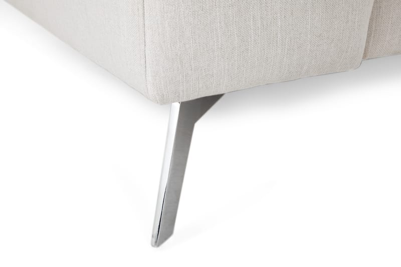 Ocean Lyx 4-seters Høyrevendt L-formet Sjeselongsofa i Stoff - Lys grå - Møbler - Sofaer - Sofaer med sjeselong - 4 seters sofa med divan