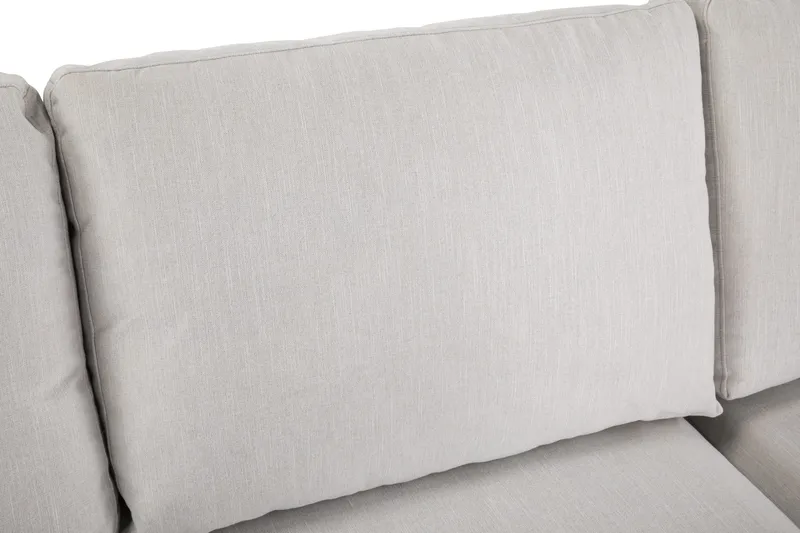 Ocean Lyx 4-seters Høyrevendt L-formet Sjeselongsofa i Stoff - Lys grå - Møbler - Sofaer - Sofaer med sjeselong - 4 seters sofa med divan