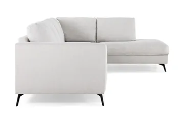 Ocean Lyx 4-seters Høyrevendt L-formet Sjeselongsofa i Stoff - Lys grå - Møbler - Sofaer - Sofaer med sjeselong - 4 seters sofa med divan