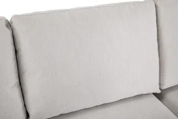 Ocean Lyx 4-seters Høyrevendt L-formet Sjeselongsofa i Stoff - Lys grå - Møbler - Sofaer - Sofaer med sjeselong - 4 seters sofa med divan