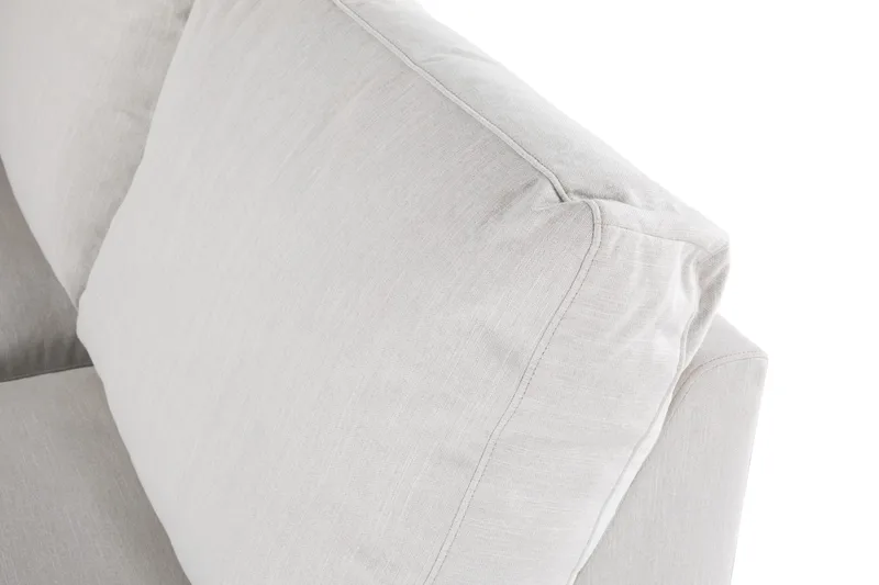 Ocean Lyx 4-seters Høyrevendt L-formet Sjeselongsofa i Stoff - Lys grå - Møbler - Sofaer - Sofaer med sjeselong - 4 seters sofa med divan