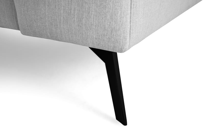 Ocean Lyx 4-seters Venstrevendt L-formet Sjeselongsofa i Stoff - Grå - Møbler - Sofaer - Sofaer med sjeselong - 4 seters sofa med divan