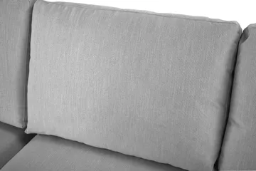 Ocean Lyx 4-seters Venstrevendt L-formet Sjeselongsofa i Stoff - Grå - Møbler - Sofaer - Sofaer med sjeselong - 4 seters sofa med divan