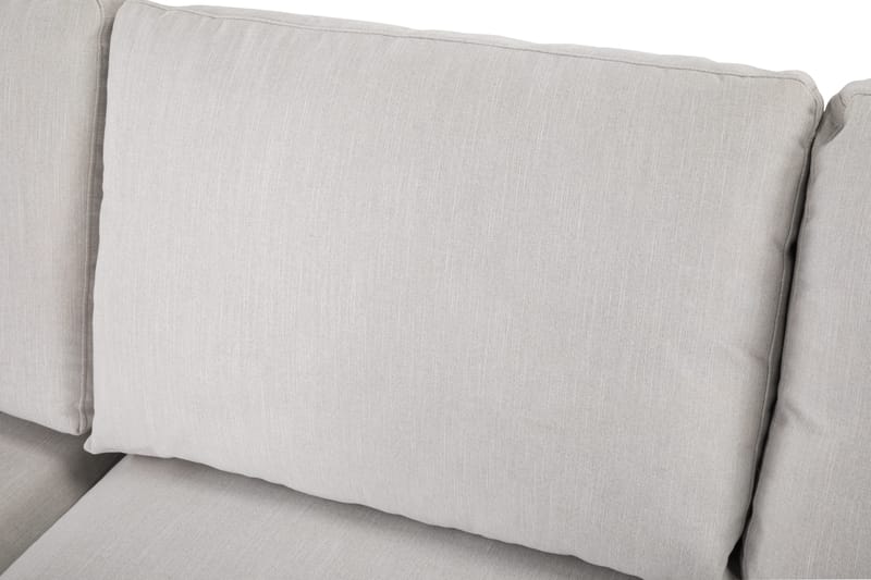 Ocean Lyx 4-seters Venstrevendt L-formet Sjeselongsofa i Stoff - Lys grå - Møbler - Sofaer - Sofaer med sjeselong - 4 seters sofa med divan