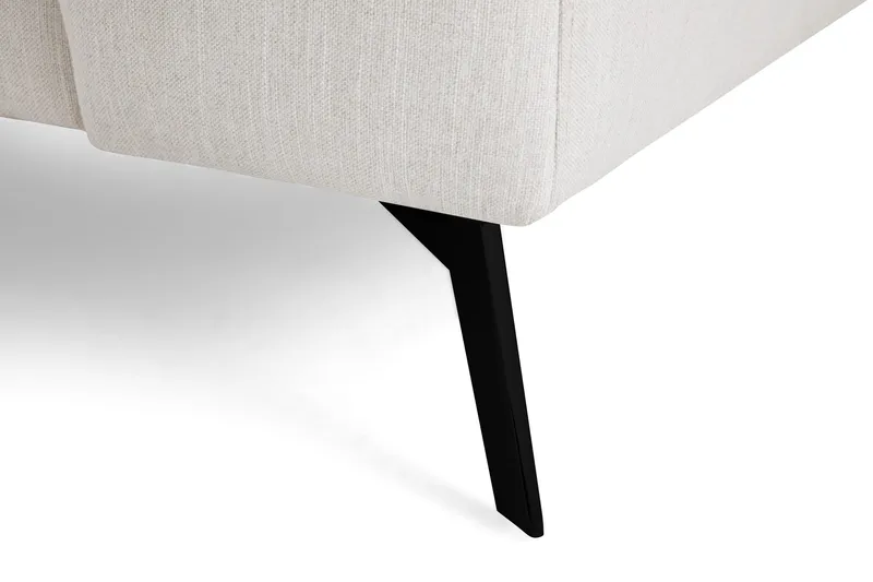 Ocean Lyx 4-seters Venstrevendt L-formet Sjeselongsofa i Stoff - Lys grå - Møbler - Sofaer - Sofaer med sjeselong - 4 seters sofa med divan