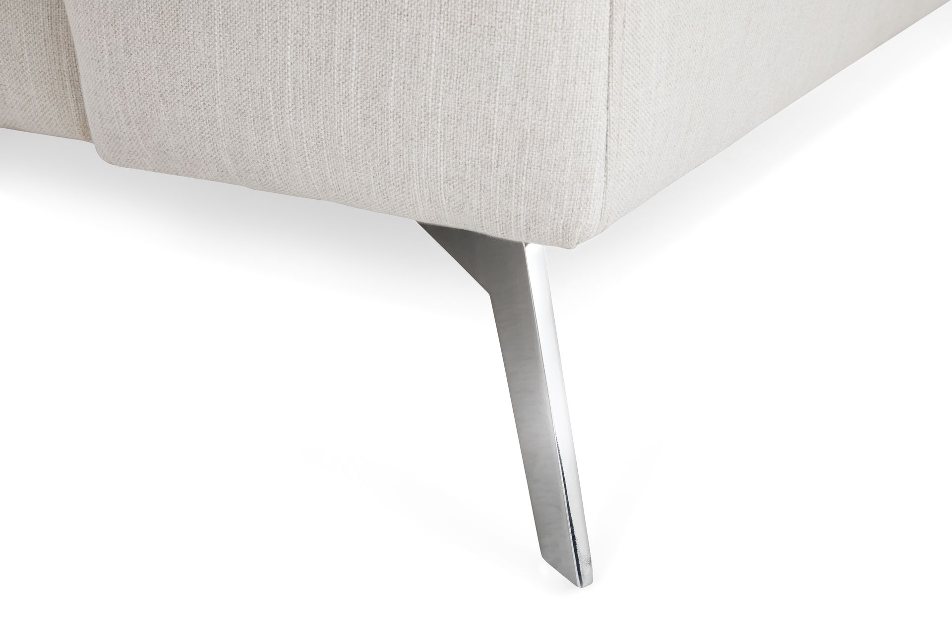 Ocean Lyx 4-seters Venstrevendt L-formet Sjeselongsofa i Stoff - Lys grå - Møbler - Sofaer - Sofaer med sjeselong - 4 seters sofa med divan