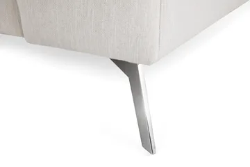 Ocean Lyx 4-seters Venstrevendt L-formet Sjeselongsofa i Stoff - Lys grå - Møbler - Sofaer - Sofaer med sjeselong - 4 seters sofa med divan