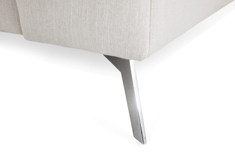 Ocean Lyx 4-seters Venstrevendt L-formet Sjeselongsofa i Stoff - Lys grå - Møbler - Sofaer - Sofaer med sjeselong - 4 seters sofa med divan