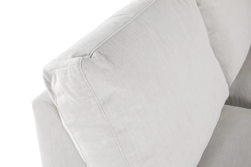 Ocean Lyx 4-seters Venstrevendt L-formet Sjeselongsofa i Stoff - Lys grå - Møbler - Sofaer - Sofaer med sjeselong - 4 seters sofa med divan