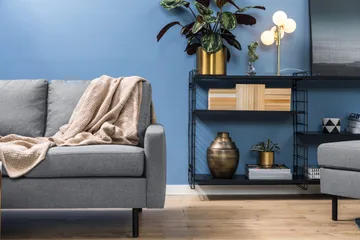 Peppe 4-seters Venstrevendt L-formet Sjeselongsofa i Stoff - Lys grå - Møbler - Sofaer - Sofaer med sjeselong - 4 seters sofa med divan