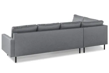 Peppe 4-seters Venstrevendt L-formet Sjeselongsofa i Stoff - Lys grå - Møbler - Sofaer - Sofaer med sjeselong - 4 seters sofa med divan