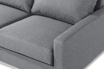 Peppe 4-seters Venstrevendt L-formet Sjeselongsofa i Stoff - Lys grå - Møbler - Sofaer - Sofaer med sjeselong - 4 seters sofa med divan