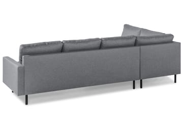 Peppe 4-seters Venstrevendt L-formet Sjeselongsofa i Stoff - Lys grå - Møbler - Sofaer - Sofaer med sjeselong - 4 seters sofa med divan