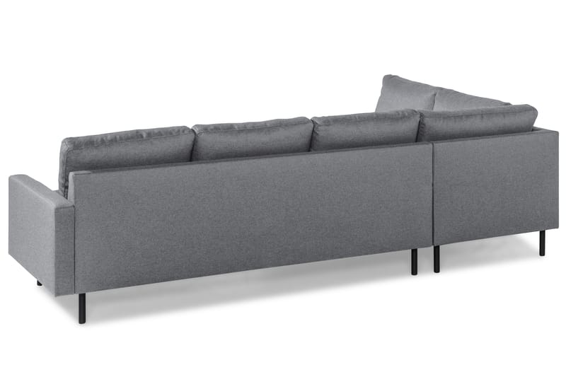 Peppe 4-seters Venstrevendt L-formet Sjeselongsofa i Stoff - Lys grå - Møbler - Sofaer - Sofaer med sjeselong - 4 seters sofa med divan