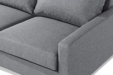 Peppe 4-seters Venstrevendt L-formet Sjeselongsofa i Stoff - Lys grå - Møbler - Sofaer - Sofaer med sjeselong - 4 seters sofa med divan