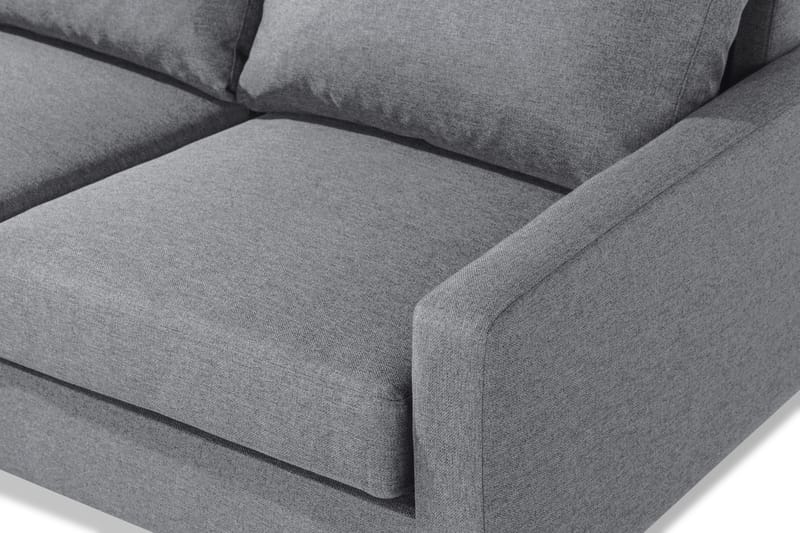Peppe 4-seters Venstrevendt L-formet Sjeselongsofa i Stoff - Lys grå - Møbler - Sofaer - Sofaer med sjeselong - 4 seters sofa med divan