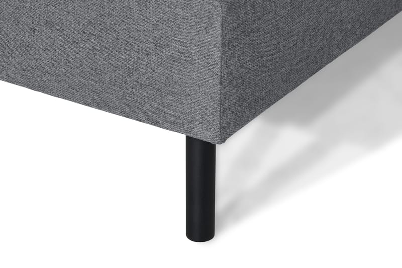 Peppe 4-seters Venstrevendt L-formet Sjeselongsofa i Stoff - Lys grå - Møbler - Sofaer - Sofaer med sjeselong - 4 seters sofa med divan