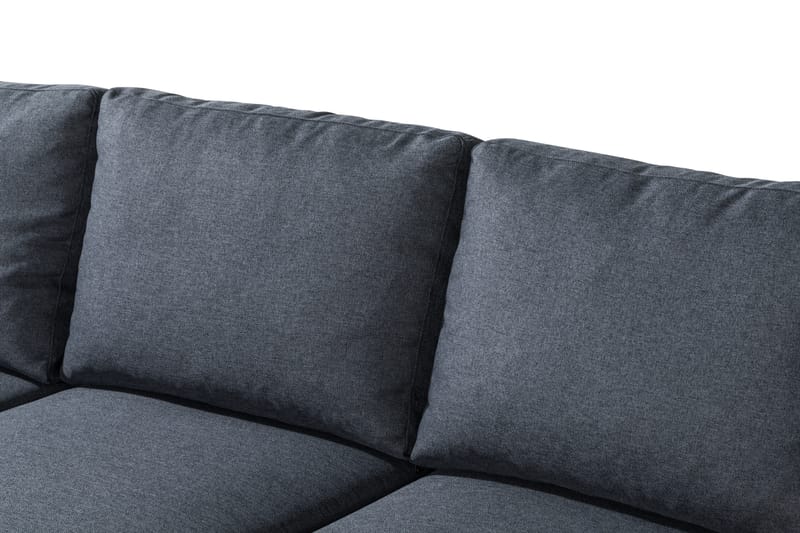 Peppe 4-seters Venstrevendt L-formet Sjeselongsofa i Stoff - Mørk grå - Møbler - Sofaer - Sofaer med sjeselong - 4 seters sofa med divan