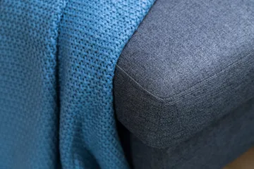 Peppe 4-seters Venstrevendt L-formet Sjeselongsofa i Stoff - Mørk grå - Møbler - Sofaer - Sofaer med sjeselong - 4 seters sofa med divan