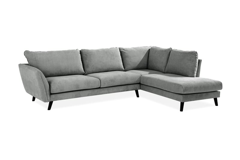 Sjeselongsofa Colt Lyx Høyre - Grå - 4 seters sofa med divan - Sofaer med sjeselong