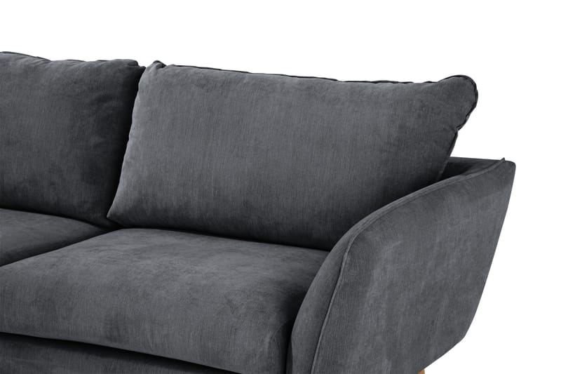 Sjeselongsofa Colt Lyx Venstre - Mørkegrå/Eik - 4 seters sofa med divan - Sofaer med sjeselong