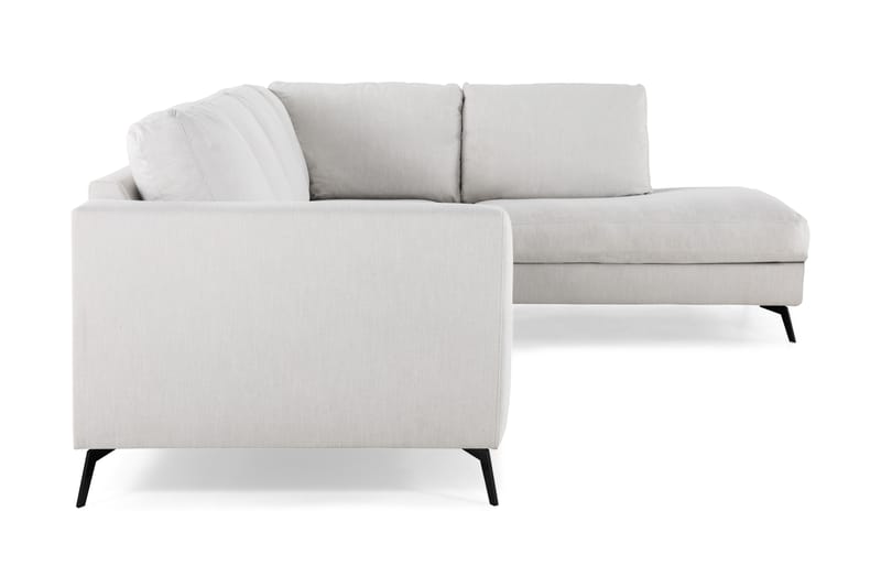 Sofa Friday Lyx 4-seter med Sjeselong Høyre - Linbeige - 4 seters sofa med divan - Sofaer med sjeselong