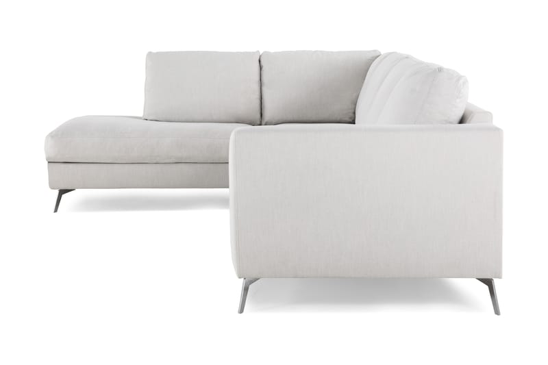 Sofa Friday Lyx 4-seter med Sjeselong Venstre - Linbeige - 4 seters sofa med divan - Sofaer med sjeselong