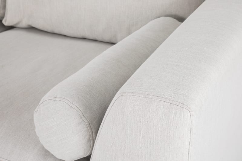 Sofa Friday Lyx 4-seter med Sjeselong Venstre - Linbeige - 4 seters sofa med divan - Sofaer med sjeselong