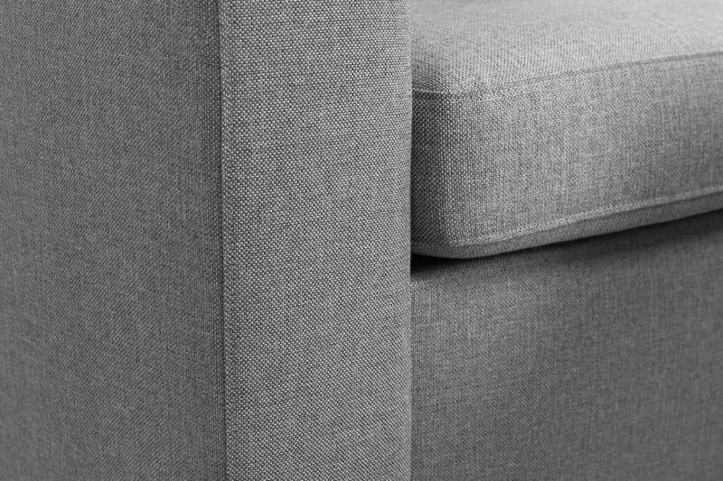 Sofa Nevada 4-seter med Sjeselong Høyre - Lysgrå - 4 seters sofa med divan - Sofaer med sjeselong