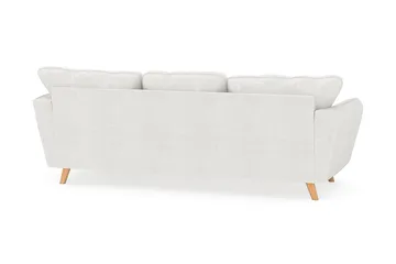 Trend Lyx 3-seter Divansofa Høyre - Hvit|Bouclé - Møbler - Sofaer - Sofaer med sjeselong - 4 seters sofa med divan