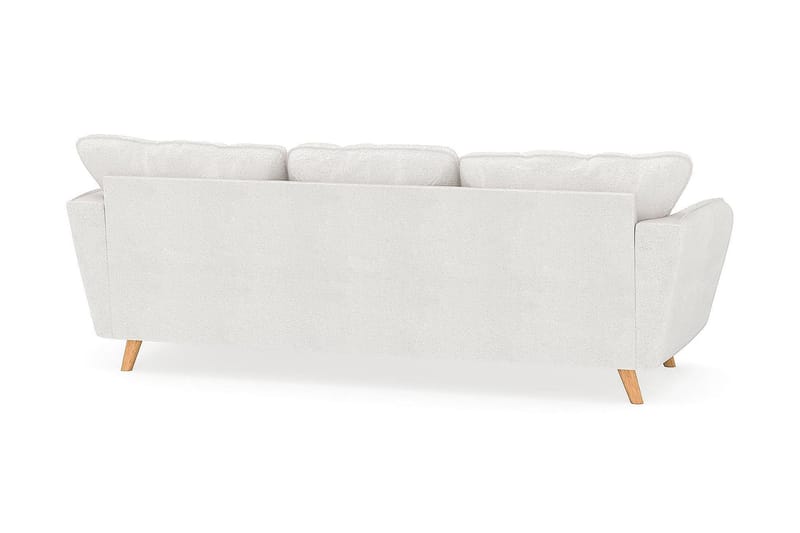 Trend Lyx 3-seter Divansofa Høyre - Hvit|Bouclé - Møbler - Sofaer - Sofaer med sjeselong - 4 seters sofa med divan