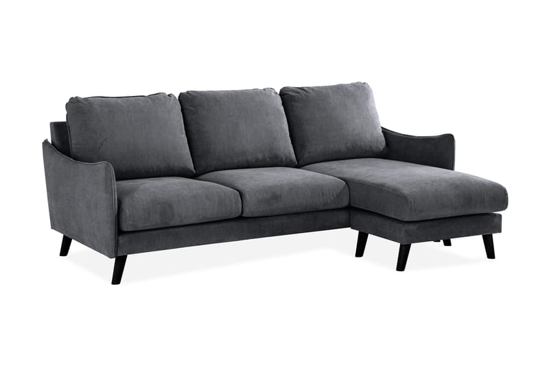 Trend Lyx 3-seter Divansofa Høyre - Mørkegrå - Møbler - Sofaer - Sofaer med sjeselong - 4 seters sofa med divan