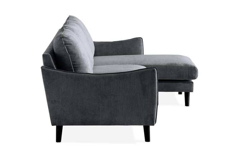 Trend Lyx 3-seter Divansofa Høyre - Mørkegrå - Møbler - Sofaer - Sofaer med sjeselong - 4 seters sofa med divan