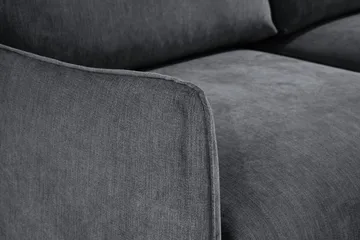 Trend Lyx 3-seter Divansofa Høyre - Mørkegrå/Eik - Møbler - Sofaer - Sofaer med sjeselong - 4 seters sofa med divan