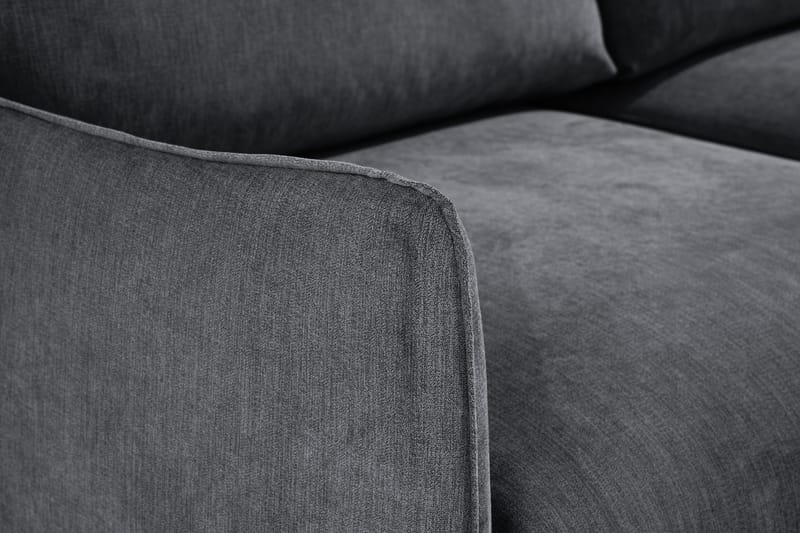 Trend Lyx 3-seter Divansofa Høyre - Mørkegrå/Eik - Møbler - Sofaer - Sofaer med sjeselong - 4 seters sofa med divan