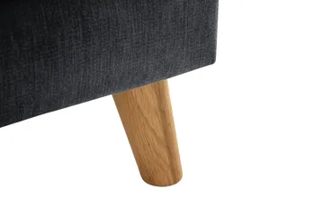 Trend Lyx 3-seter Divansofa Høyre - Mørkegrå/Eik - Møbler - Sofaer - Sofaer med sjeselong - 4 seters sofa med divan